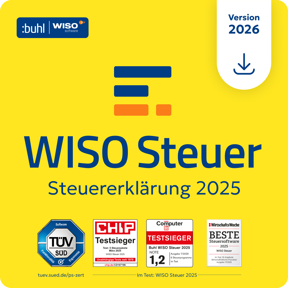 WISO Steuer 2026 (für das Steuerjahr 2025) (1 User - 1 Jahr) ESD WISO Steuer 2026 (für das Steuerjahr 2025) (1 User - 1 Jahr) ESD