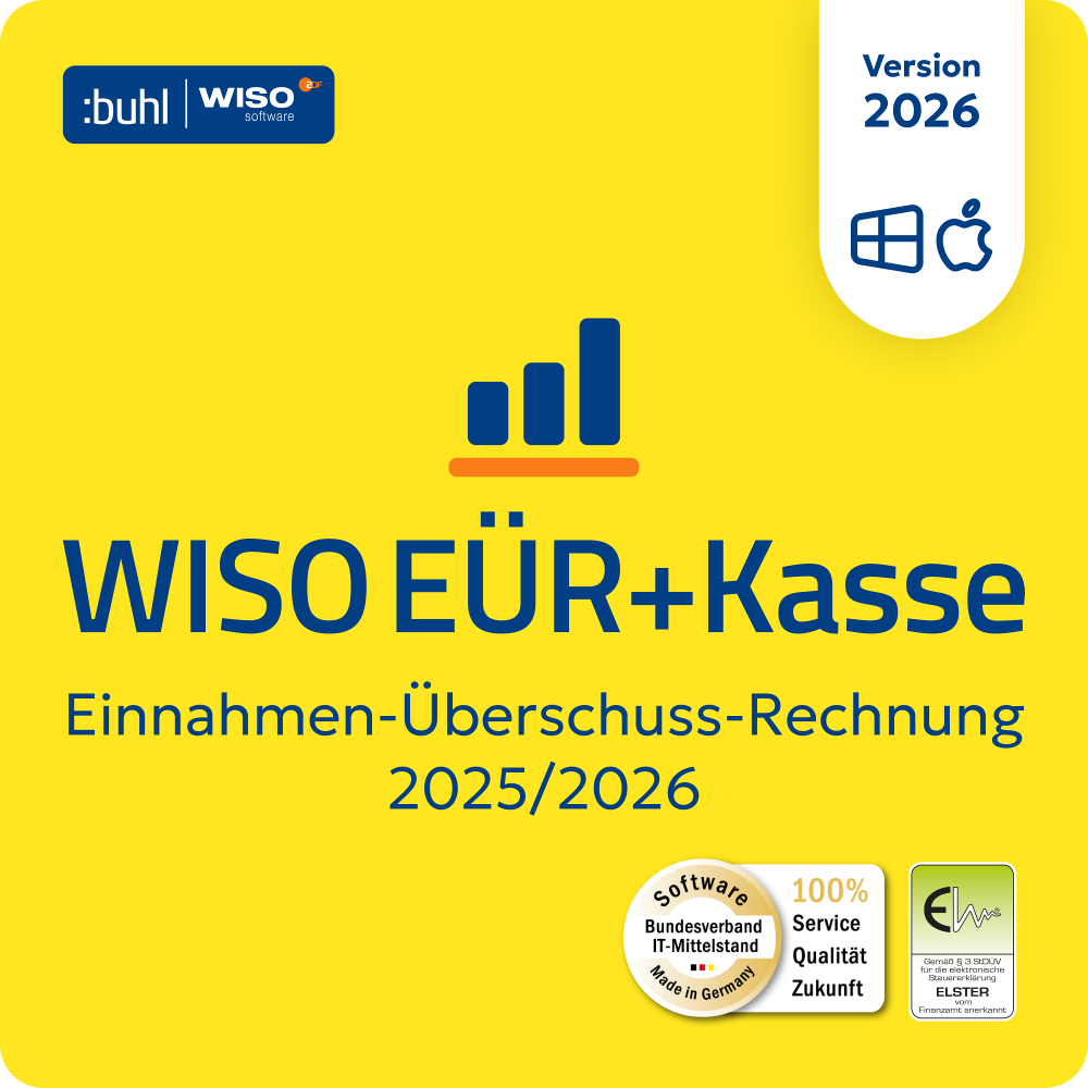 WISO EÜR & Kasse 2026 ESD (1 Device - 1 Jahr) ESD WISO EÜR & Kasse 2026 ESD (1 Device - 1 Jahr) ESD
